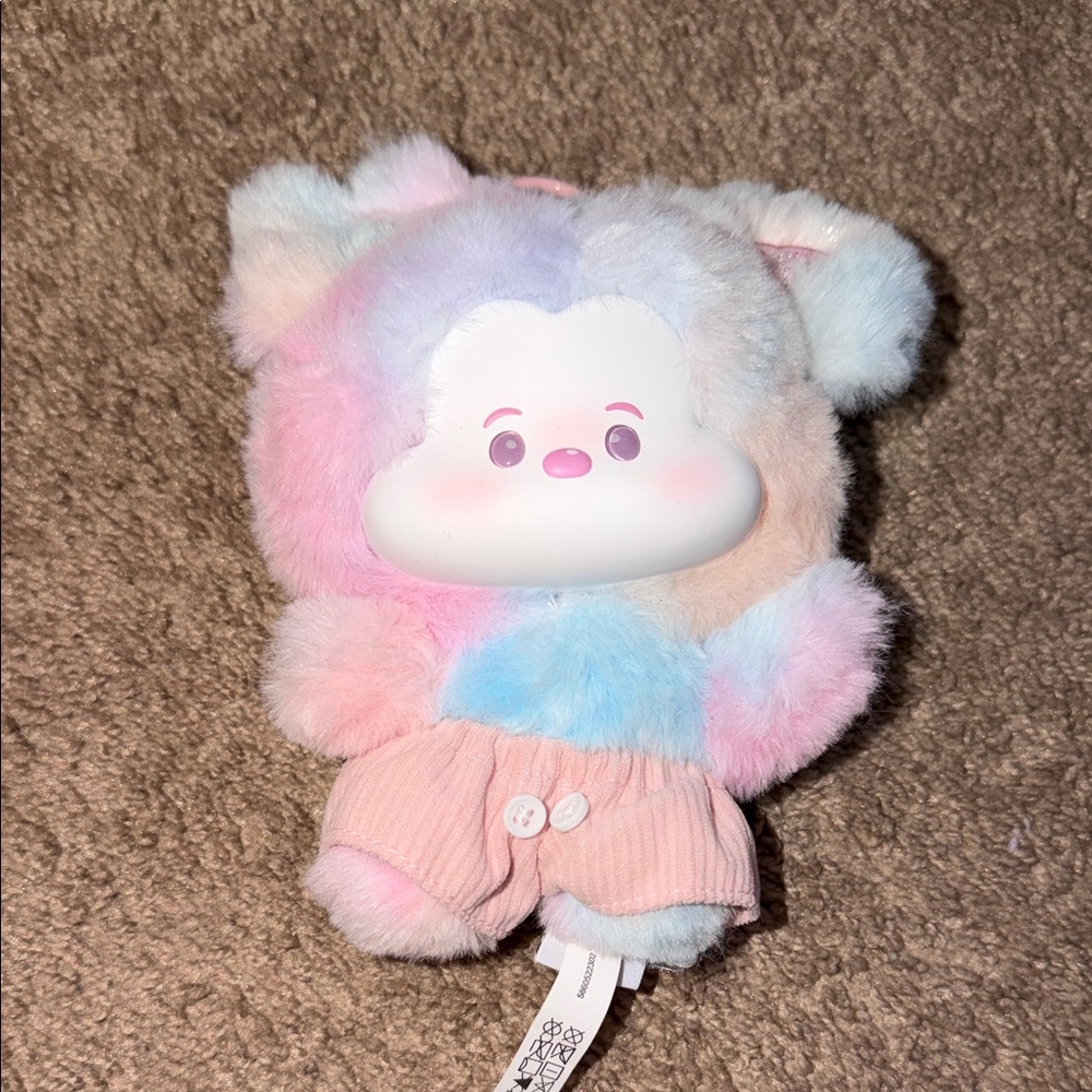 Adorable Plush Bear Toy - Pink and Blue